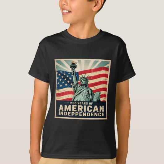 アメリカ独立250年 - 250年 Tシャツ (正面)
