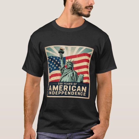 アメリカ独立250年 - 250年 Tシャツ (正面)