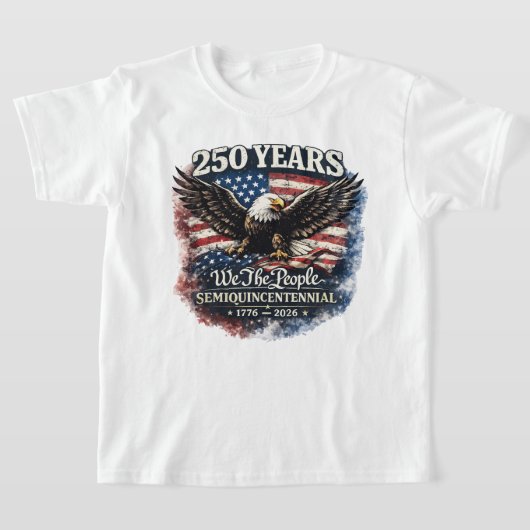 アメリカ独立250年 Tシャツ (レイダウン)