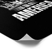 アメリカ独立 ヴィンテージ No Kings In America ポスター (角)