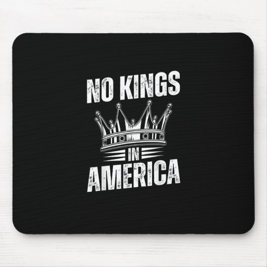 アメリカ独立 ヴィンテージ No Kings In America マウスパッド (正面)