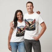 アメリカ独立 250年の自由の鷲 Tシャツ (ユニセックス)