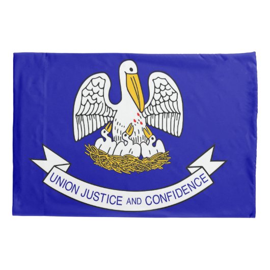 アメリカ独身のルイジアナ州愛国的ピラロケース国旗 枕カバー (裏面)