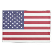 アメリカ独身の国旗を持つ愛国的なピラロケース 枕カバー (裏面)