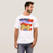 アメリカ猫がほしいと思って下さいか。 野生を採用して下さい! Tシャツ (正面フル)