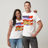 アメリカ猫がほしいと思って下さいか。 野生を採用して下さい! Tシャツ (ユニセックス)