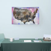 アメリカ王エスト1776 横断幕 (トレードショー)