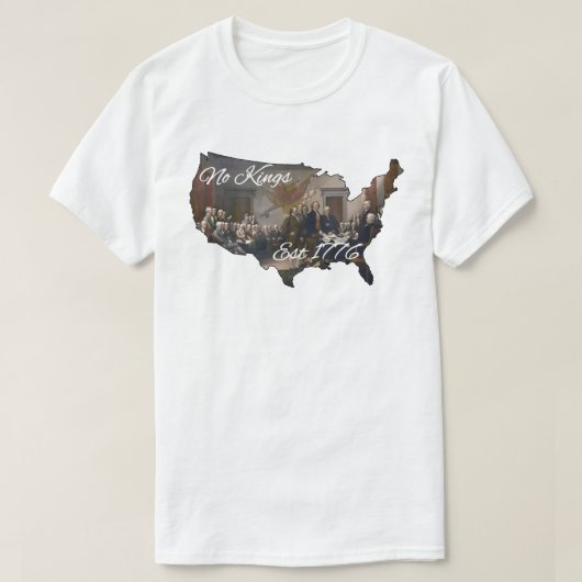 アメリカ王エスト1776 Tシャツ (デザイン正面)
