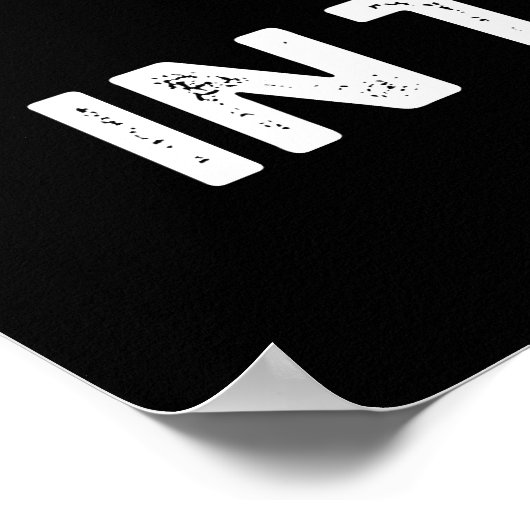 アメリカ生まれのパンと食べおもしろい物プリンDark BG ポスター (角)