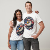 アメリカ生まれの自由なワシ 250周年 アメリカ Tシャツ (ユニセックス)