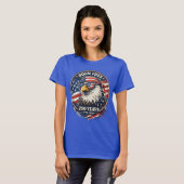 アメリカ生まれの自由な鷲 愛国 250周年 USA Tシャツ (正面フル)