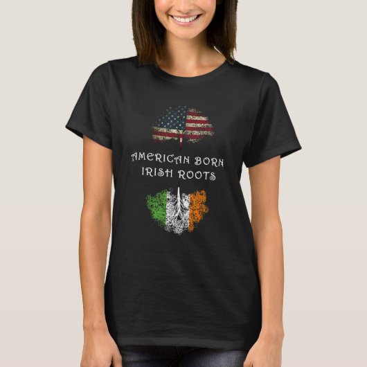 アメリカ生まれアイリッシュの根 Tシャツ (正面)