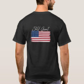 アメリカ生まれスス素晴らしル素朴グ米国国旗 Tシャツ (裏面)