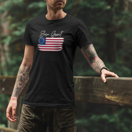 アメリカ生まれスス素晴らしル素朴グ米国国旗 Tシャツ