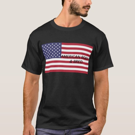 アメリカ生まれ及び繁殖させる Tシャツ (正面)