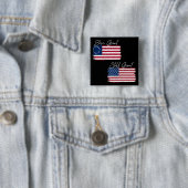 アメリカ生まれ国未素晴らし然国旗素朴 缶バッジ (インサイチュ)