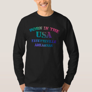 アメリカ生まれ アーカンソー州フェイエットビル出身 Tシャツ
