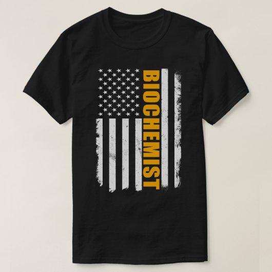 アメリカ生化学者 Tシャツ (デザイン正面)