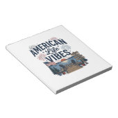 アメリカ生活の雰囲気愛国的な湖ベクターTシャツ_1 ノートパッド (アングル)