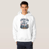 アメリカ生活の雰囲気愛国的な湖ベクターTシャツ_1 パーカ (正面フル)
