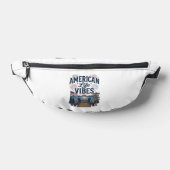 アメリカ生活の雰囲気愛国的な湖ベクターTシャツ_1 ファニーパック (レイダウン)