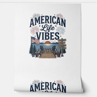 アメリカ生活の雰囲気愛国的な湖ベクターTシャツ_1 壁紙