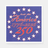 アメリカ生誕おめでとう スタンダードランチョンナプキン (正面)