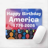 アメリカ生誕のお祝い 1776年から2026年 マウスパッド (マウス)
