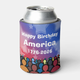 アメリカ生誕のお祝い 1776年~2026年 缶クーラー