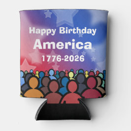アメリカ生誕のお祝い 1776年～2026年 缶クーラー