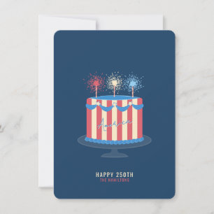 アメリカ生誕祭ケーキ 7月4日 シーズンカード
