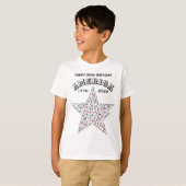 アメリカ生誕250周年おめでとうスタージュニアTシャツ || 名前 Tシャツ (正面フル)