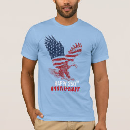 アメリカ生誕250周年おめでとう イーグルパトリオティック Tシャツ