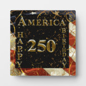 アメリカ生誕250周年おめでとう！ フォトプラーク (正面)
