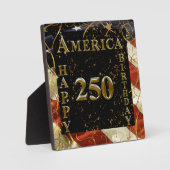 アメリカ生誕250周年おめでとう！ フォトプラーク (正面)