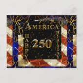 アメリカ生誕250周年おめでとう! ポストカード (正面)