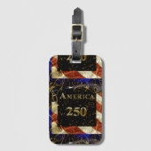 アメリカ生誕250周年おめでとう！ ラゲッジタグ (正面縦)