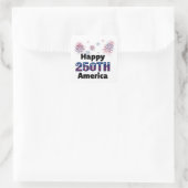 アメリカ生誕250周年おめでとう 花火 7月4日 スクエアシール (バッグ)