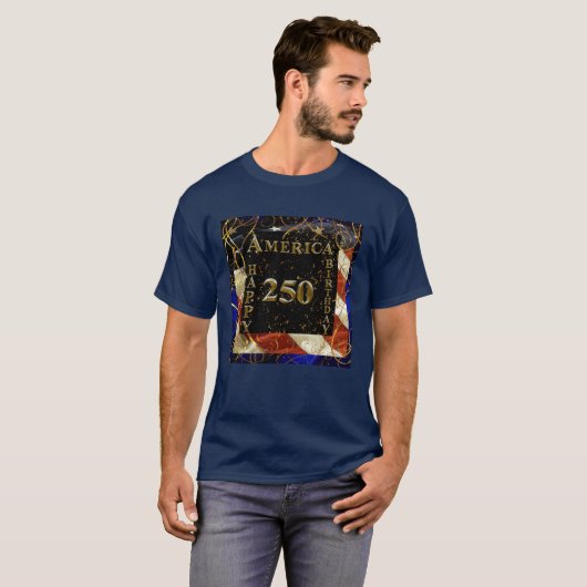 アメリカ生誕250周年おめでとう！ Tシャツ (正面フル)