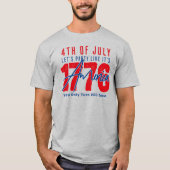 アメリカ生誕250周年お祝いパーティー Tシャツ (正面)