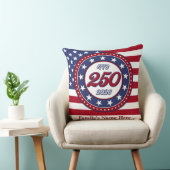 アメリカ生誕250周年とアメリカ国旗 クッション (椅子)
