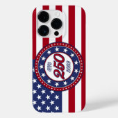 アメリカ生誕250周年とアメリカ国旗 Case-Mate iPhoneケース (裏面)