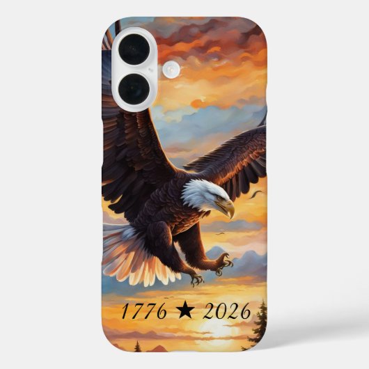アメリカ生誕250周年イーグルiPhone/iPadケース Case-Mate iPhoneケース (裏面)