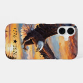 アメリカ生誕250周年イーグルiPhone/iPadケース iPhone 16ケース (裏面横)