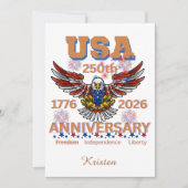 アメリカ生誕250周年ハクトウワシ7月4日 シーズンカード (正面)