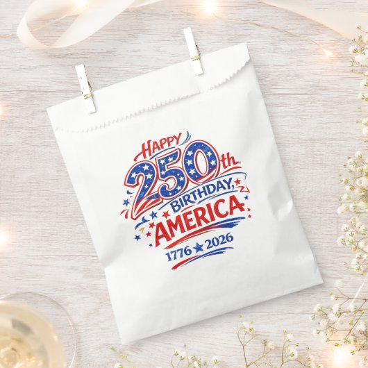 アメリカ生誕250周年パトリオティック フェイバーバッグ (クリップ留めされた状態)