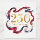 アメリカ生誕250周年パーティー ワインラベル (シングルラベル)