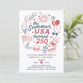 アメリカ生誕250周年パーティー 招待状 (スタンド正面)
