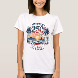 アメリカ生誕250周年フロリダテーマ Tシャツ