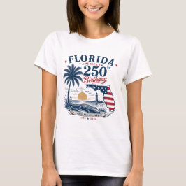 アメリカ生誕250周年フロリダ・トロピカルテーマ Tシャツ